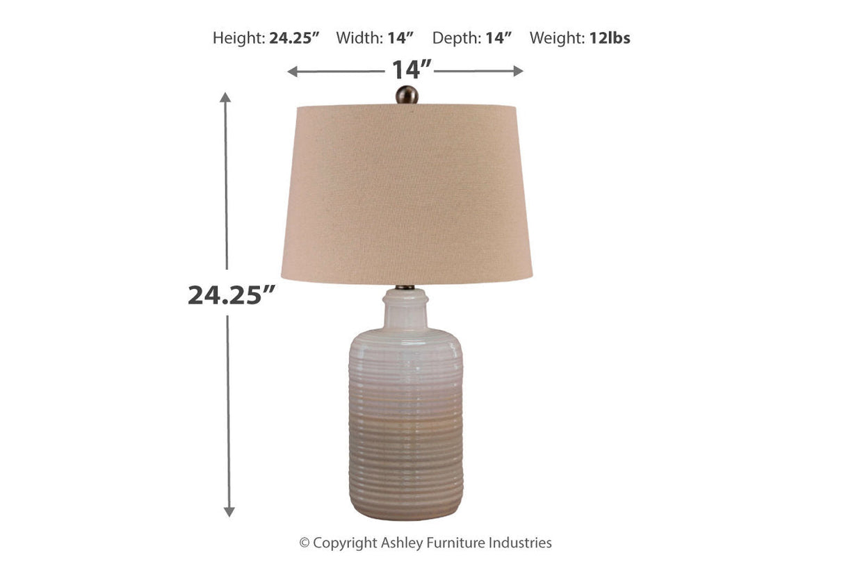 Marnina Taupe Table Lamp