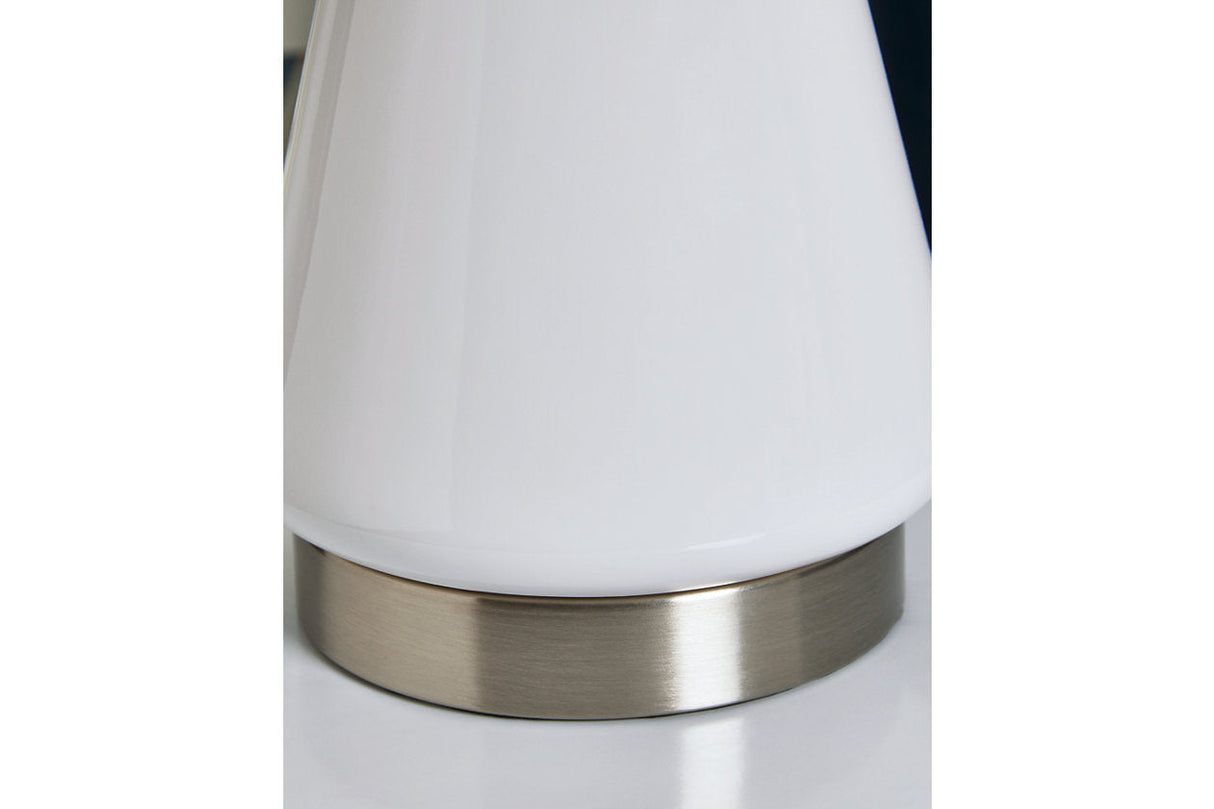 Ackson White/Silver Finish Table Lamp