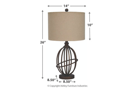 Manasa Dark Brown Table Lamp