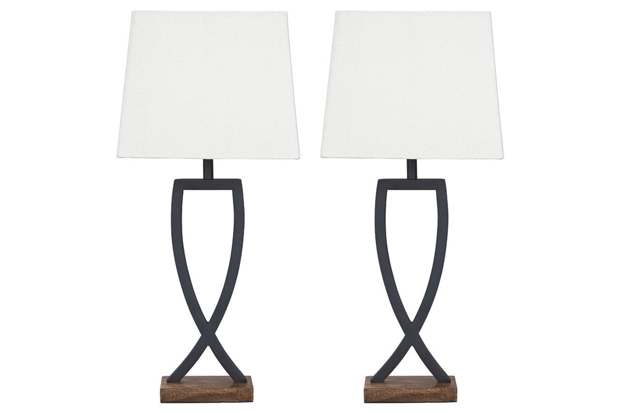 Makara Black/Brown Table Lamp