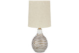 Aleela White/Gold Finish Table Lamp