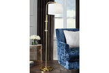 Baronvale Brass Finish Floor Lamp