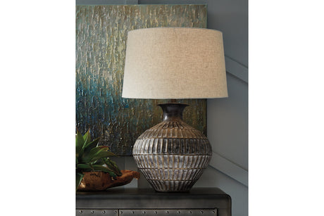 Magan Antique Bronze Finish Table Lamp