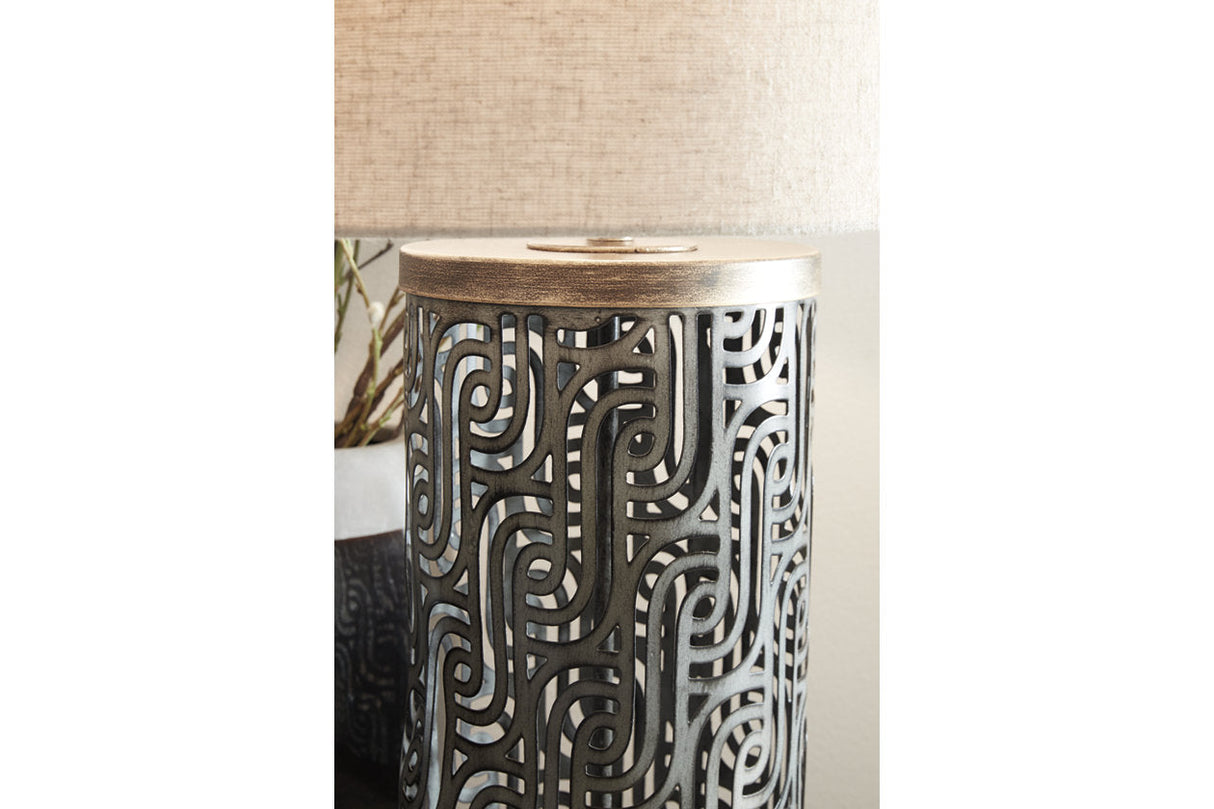 Dayo Gray/Gold Finish Table Lamp