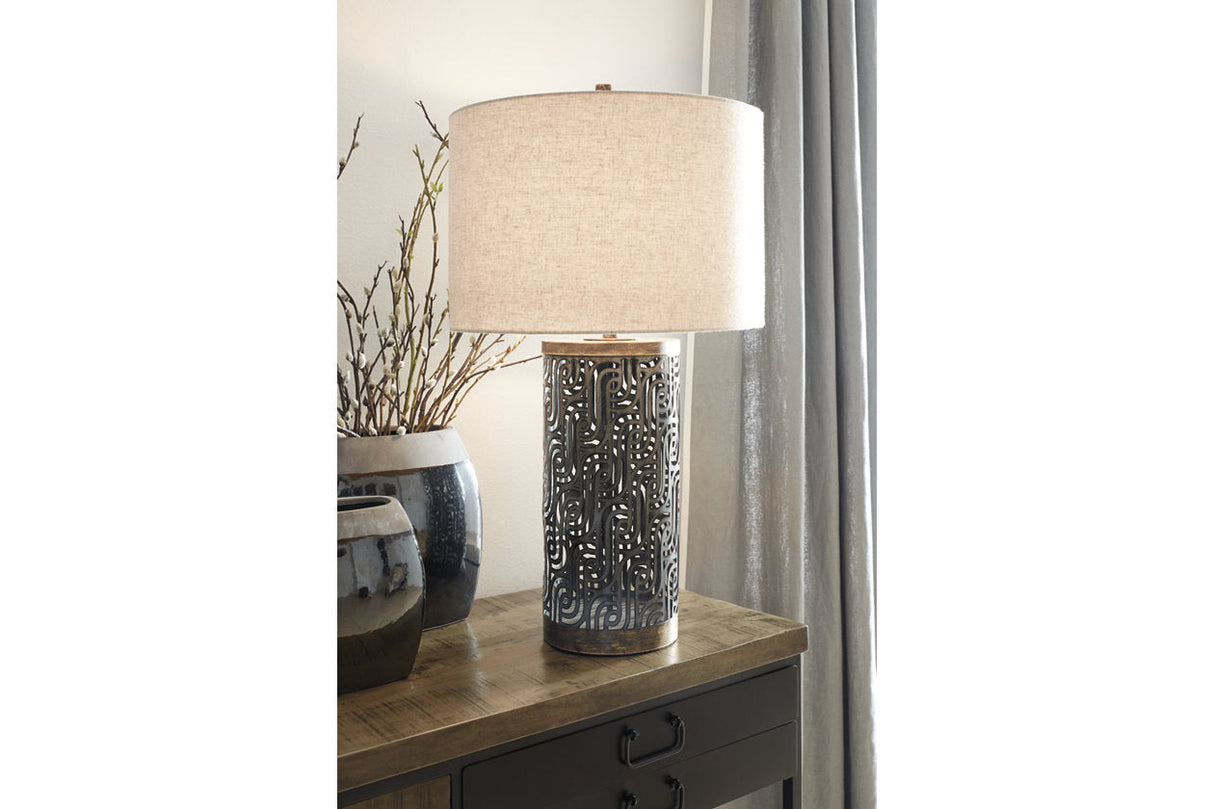 Dayo Gray/Gold Finish Table Lamp