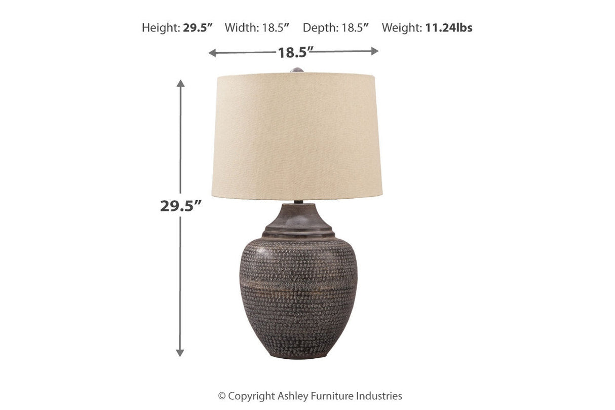 Olinger Brown Table Lamp