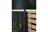 Amadell Black/Gold Finish Floor Lamp