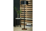 Amadell Black/Gold Finish Floor Lamp