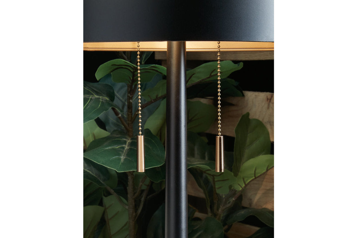 Amadell Black/Gold Finish Table Lamp