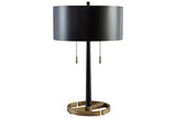 Amadell Black/Gold Finish Table Lamp