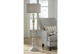 Bernadate Whitewash Floor Lamp