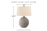 Harif Beige Table Lamp