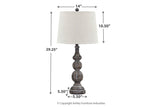 Mair Antique Black Table Lamp