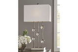 Jaala Clear/Silver Finish Table Lamp