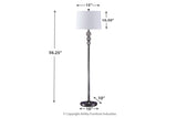 Joaquin Clear/Chrome Finish Floor Lamp