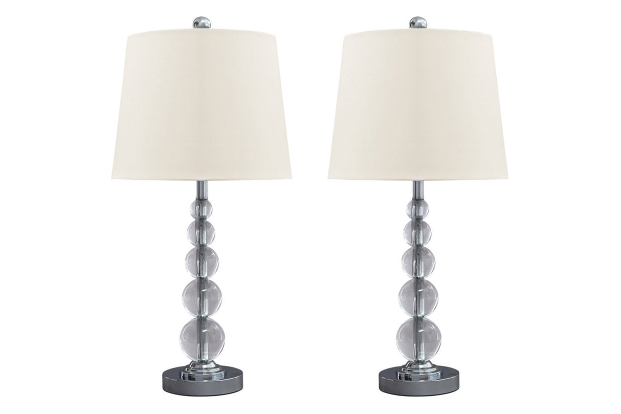 Joaquin Clear/Silver Finish Table Lamp