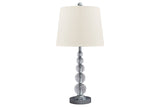 Joaquin Clear/Silver Finish Table Lamp