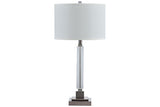 Deccalen Clear/Silver Finish Table Lamp