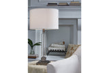 Deccalen Clear/Silver Finish Table Lamp