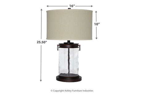 Tailynn Clear/Bronze Finish Table Lamp