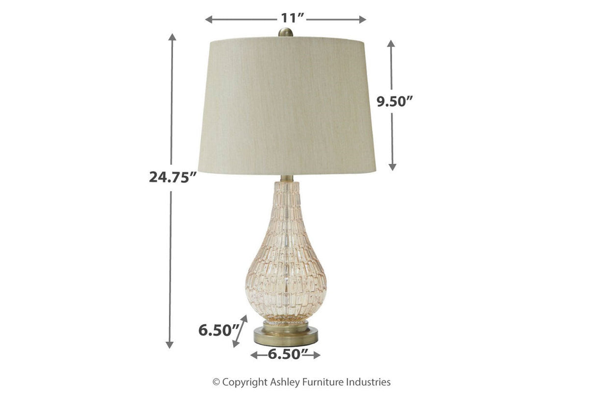 Latoya Champagne Table Lamp