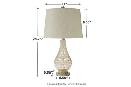 Latoya Champagne Table Lamp