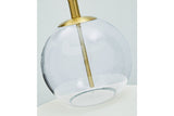 Samder Clear/Brass Finish Table Lamp