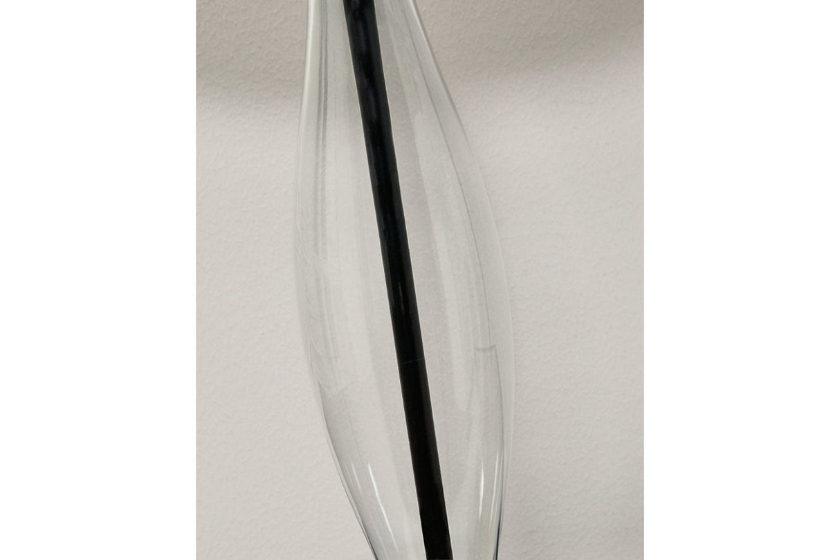 Travisburg Clear/Black Table Lamp