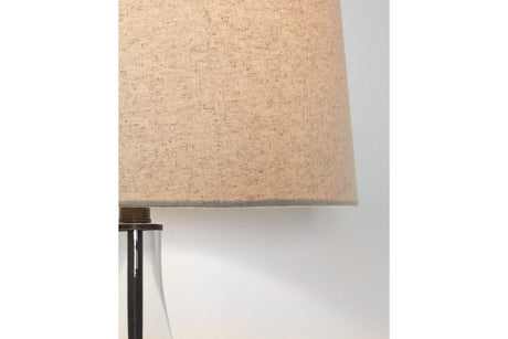 Travisburg Clear/Black Table Lamp