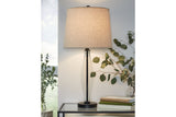 Travisburg Clear/Black Table Lamp