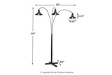 Sheriel Black Floor Lamp