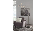 Winter Silver Finish Arc Lamp