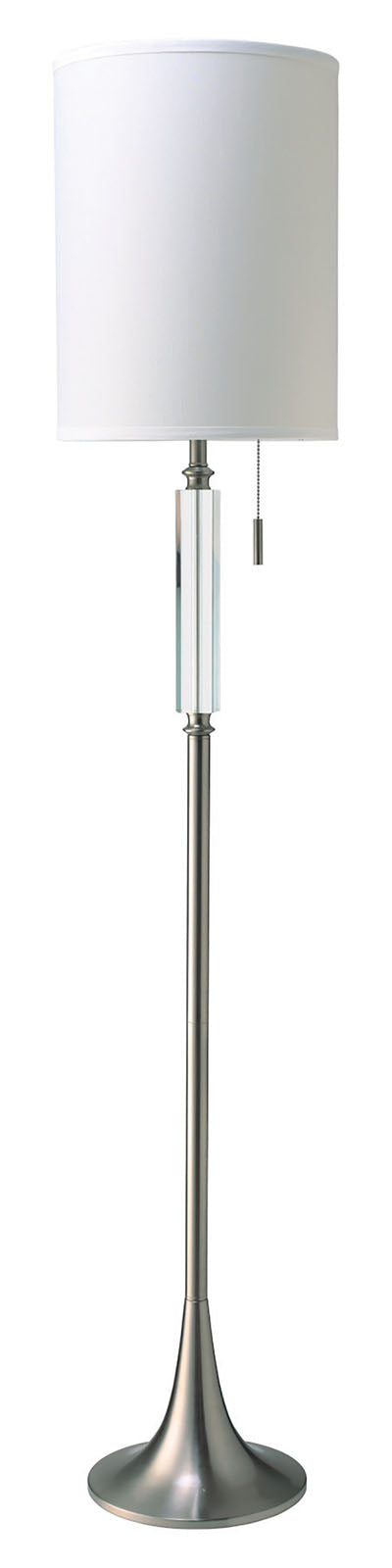 Aya White/Silver Floor Lamp