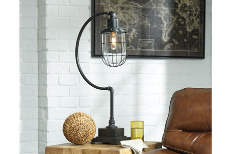 Jae Antique Black Desk Lamp