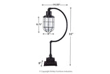 Jae Antique Black Desk Lamp