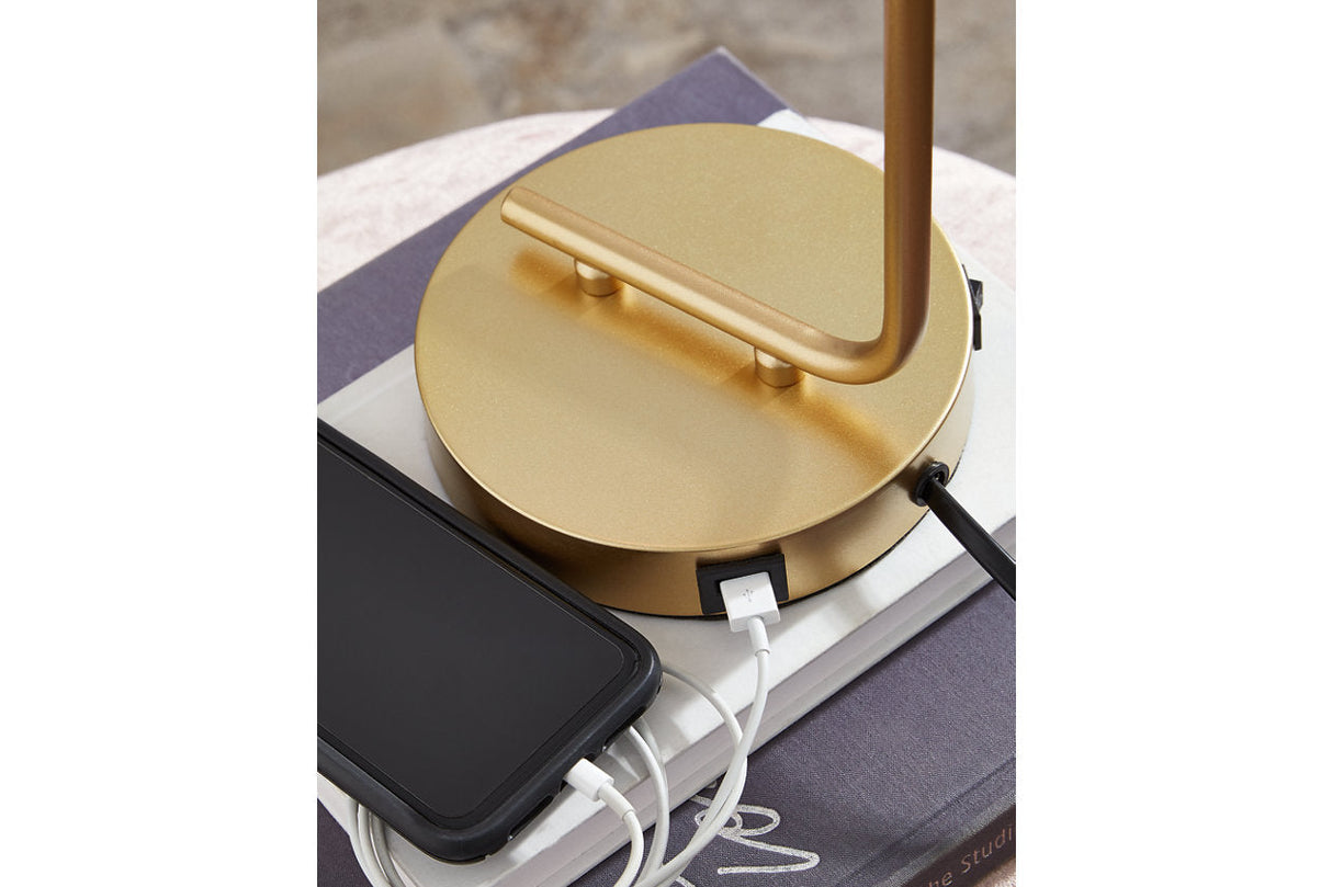 Covybend Gold Desk Lamp