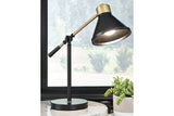 Garville Black/Gold Finish Desk Lamp