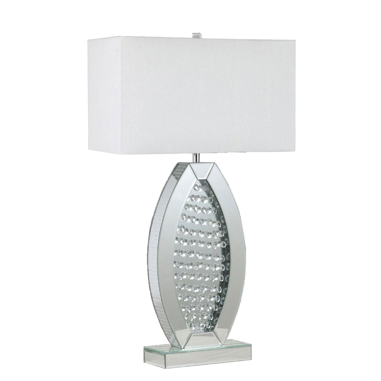 Myda Silver/White Table Lamp