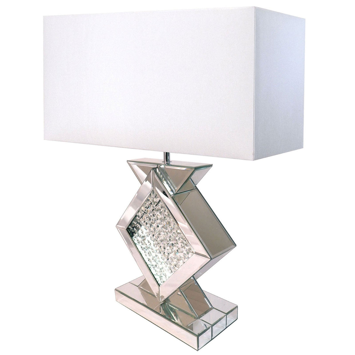 Desma Champagne/White Table Lamp