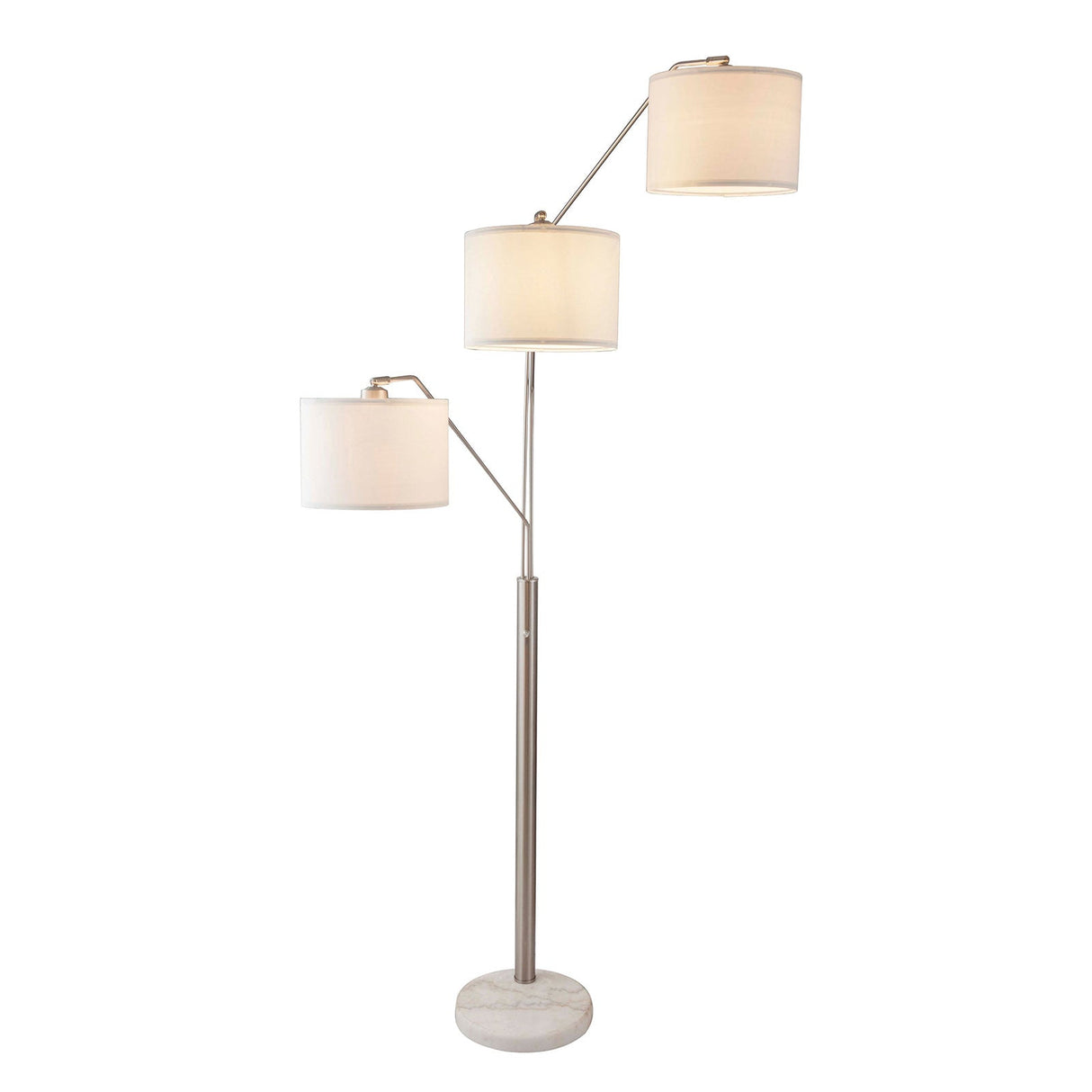 Iyanna Beige/Silver Floor Lamp