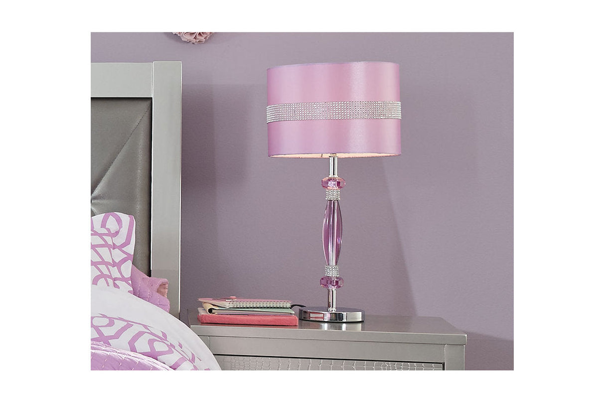 Nyssa Purple Table Lamp