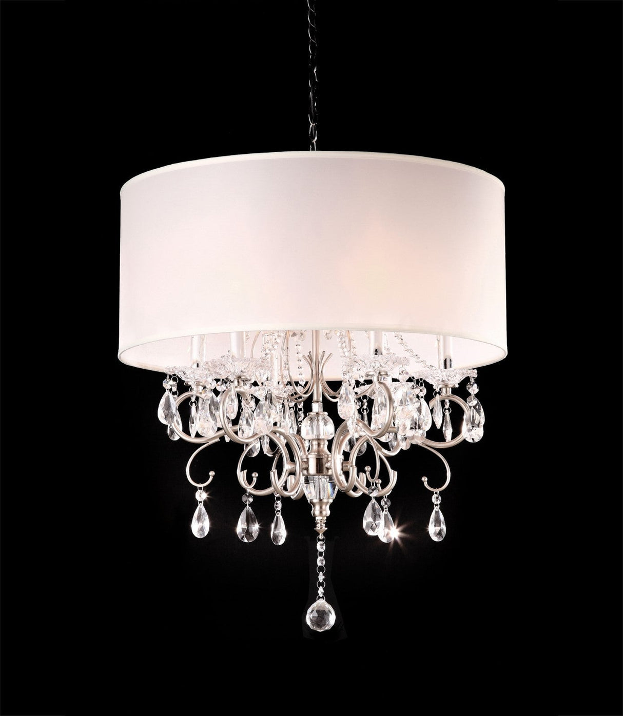 Sophy White/Chrome Ceiling Lamp