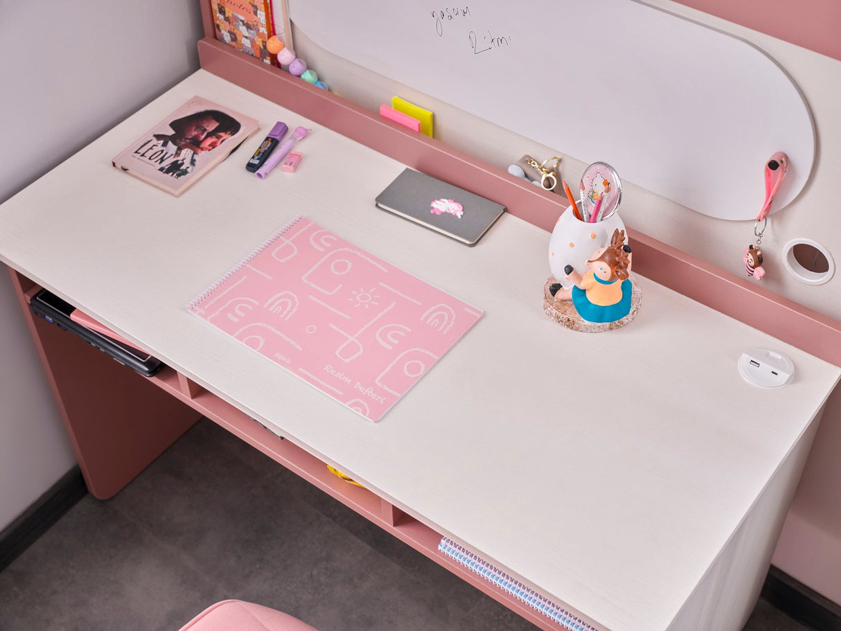 Linda Kids Room Set (Twin Bed & Study Desk & Nightstand) by Furnia at Eve Furniture