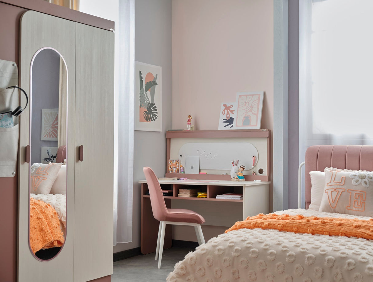 Linda Kids Room Set (Twin Bed & Study Desk & Nightstand) by Furnia at Eve Furniture