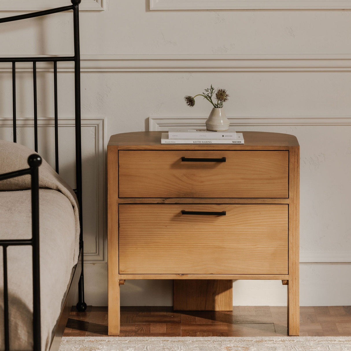 Lachlan Brown Nightstand by Moe's Home at Eve Furniture