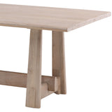 Lachlan Dining Table, Light Natural by Dovetail at Eve Furniture