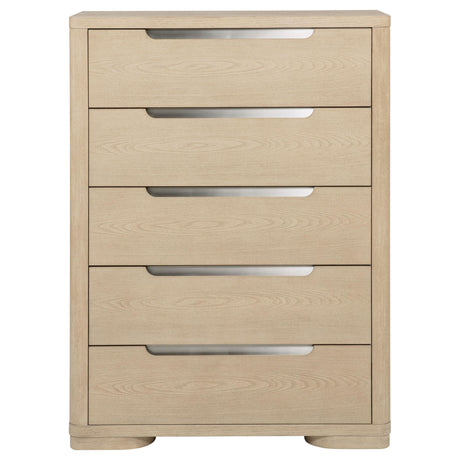 Ladera 5-drawer Bedroom Chest of Drawers Light Elm by Coaster at Eve Furniture