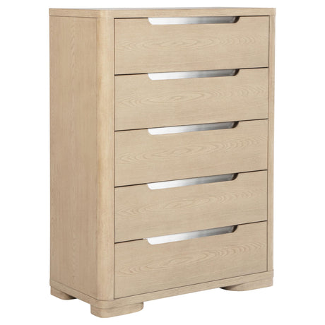 Ladera 5-drawer Bedroom Chest of Drawers Light Elm by Coaster at Eve Furniture