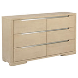 Ladera Light Elm 6-Drawer Bedroom Dresser by Coaster at Eve Furniture