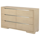 Ladera Light Elm 6-Drawer Bedroom Dresser by Coaster at Eve Furniture